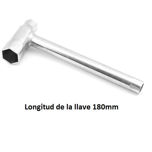 LLAVE DE BUJIAS DE  TRES BOCAS 21x13x11
