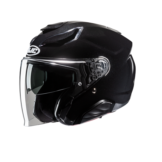 CASCO HJC F31 JET NEGRO BRILLO