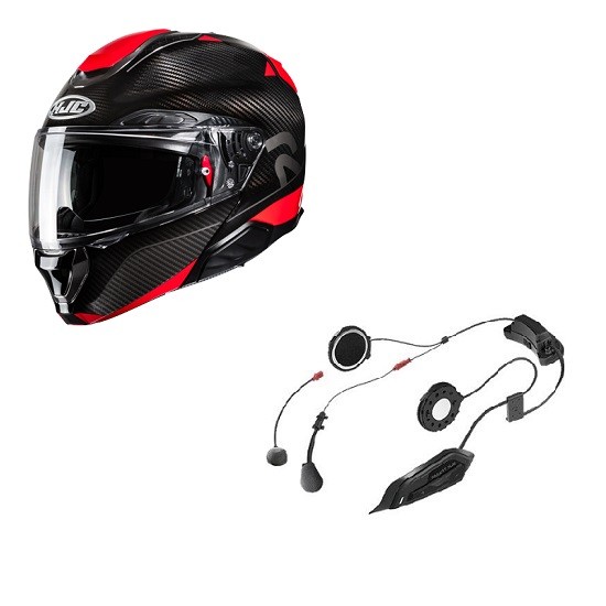 CASCO HJC RPHA 91 CARBON NOELA + INTERCOM SMART 11B