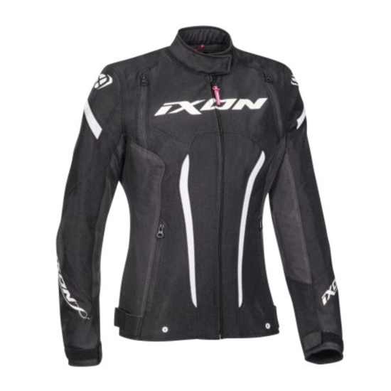CHAQUETA IXON STRIKER LADY NEGRA Y BLANCA