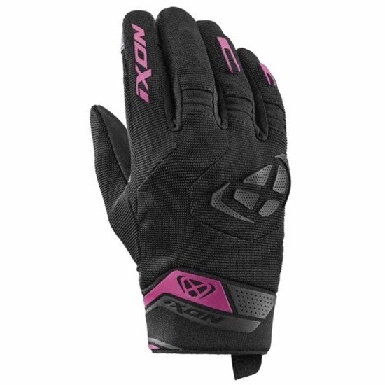 GUANTE IXON MIG 2 LADY NEGRO Y FUSHIA