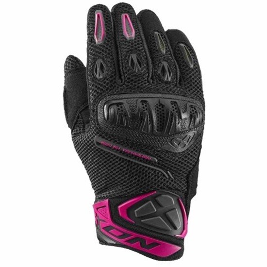 GUANTE IXON MIRAGE AIR FLOW LADY NEGRO Y FUSHIA 