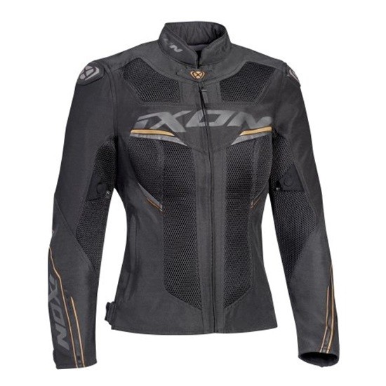 CHAQUETA IXON DRACO LADY ANTRACITA, NEGRA Y GOLD