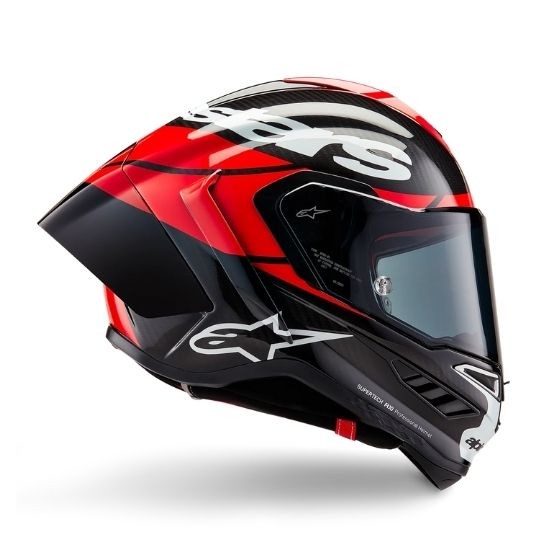 CASCO ALPINESTARS SUPERTECH R10 ELEMENT NEGRO CARBONO ROJO