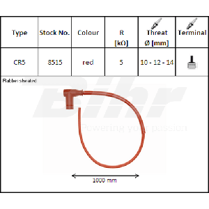 CABLE NGK CON PIPETA ROJO