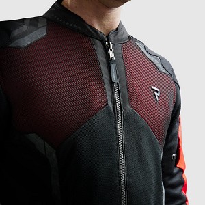 CHAQUETA REBELHORN JAX NEGRA Y ROJA