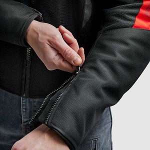 CHAQUETA REBELHORN JAX NEGRA Y ROJA