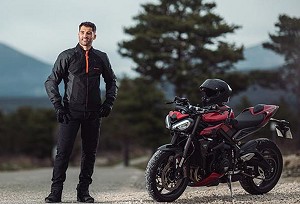 CHAQUETA IXON SIWA NEGRA, ANTRACITA Y ROJA