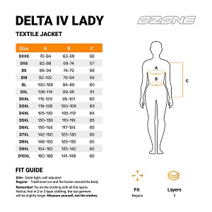 CHAQUETA OZONE DELTA IV  LADY NEGRA 