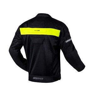 CHAQUETA OZONE DART NEGRA Y FLUOR