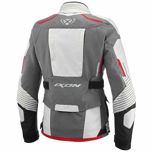 CHAQUETA IXON MIDGARD LADY GRIS, NEGRA Y ROJA