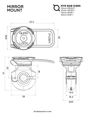 SOPORTE SMARTPHONE RETROVISOR QUAD LOCK