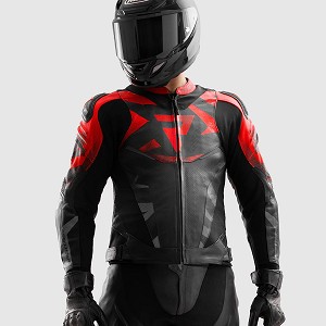 CHAQUETA REBELHORN INFERNO NEGRA Y ROJA