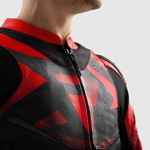 CHAQUETA REBELHORN INFERNO NEGRA Y ROJA