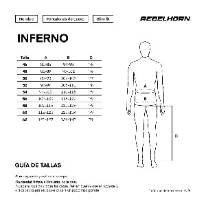 PANTALON REBELHORN INFERNO NEGRO Y ROJO