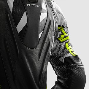 CHAQUETA REBELHORN INFERNO NEGRA, BLANCA Y FLUOR