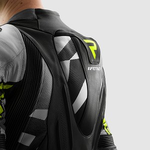 CHAQUETA REBELHORN INFERNO NEGRA, BLANCA Y FLUOR