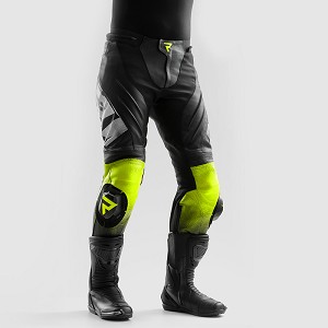 PANTALON REBELHORN INFERNO NEGRO Y AMARILLO FLUOR