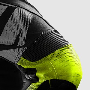 PANTALON REBELHORN INFERNO NEGRO Y AMARILLO FLUOR