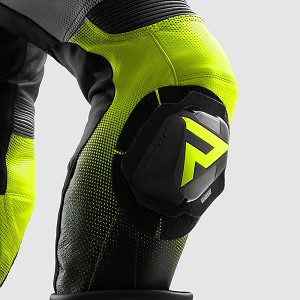 PANTALON REBELHORN INFERNO NEGRO Y AMARILLO FLUOR