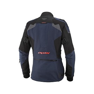CHAQUETA IXON ODIN LADY NAVY, NEGRA Y ROJA