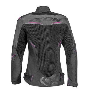 CHAQUETA IXON DRACO LADY NEGRA, ANTRACITA Y FUSHIA