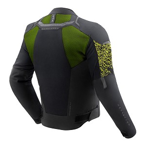 CHAQUETA REBELHORN JAX NEGRA Y AMARILLO FLUOR