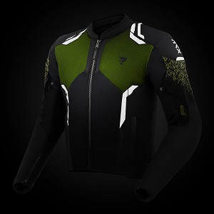 CHAQUETA REBELHORN JAX NEGRA Y AMARILLO FLUOR