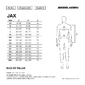 CHAQUETA REBELHORN JAX NEGRA Y AMARILLO FLUOR