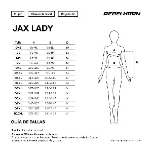 CHAQUETA REBELHORN JAX LADY NEGRA