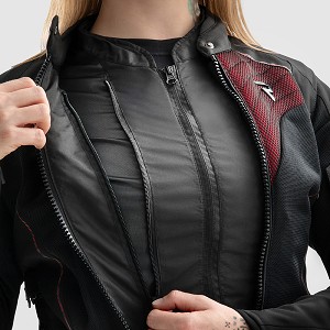 CHAQUETA REBELHORN JAX LADY NEGRA Y ROJA