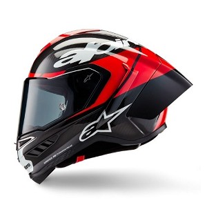 CASCO ALPINESTARS SUPERTECH R10 ELEMENT NEGRO CARBONO ROJO