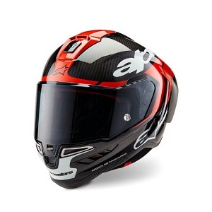CASCO ALPINESTARS SUPERTECH R10 ELEMENT NEGRO CARBONO ROJO