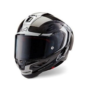 CASCO ALPINESTARS SUPERTECH R10 ELEMENT NEGRO CARBONO PLATA