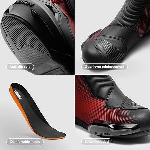 BOTAS REBELHORN GTR NEGRA Y ROJA