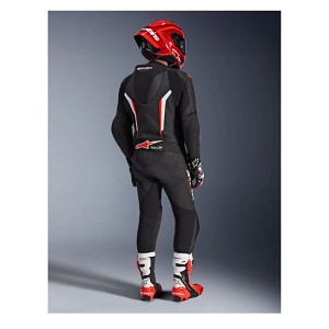 MONO ALPINESTARS GP FORCE V2 1 PIEZA  NEGRO, BLANCO Y ROJO