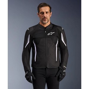 CHAQUETA ALPINESTARS AST V3 AIR NEGRA Y BLANCA