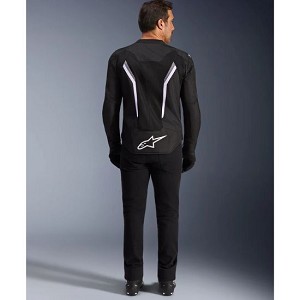 CHAQUETA ALPINESTARS AST V3 AIR NEGRA Y BLANCA