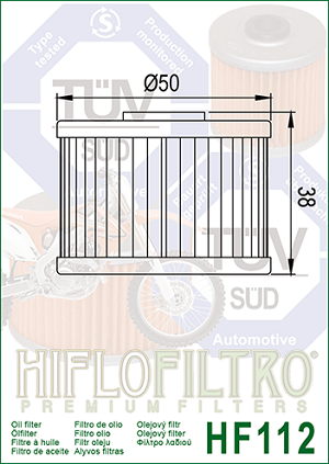 FILTRO ACEITE HF112