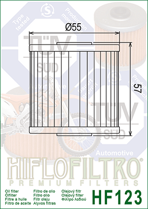 FILTRO ACEITE HF123