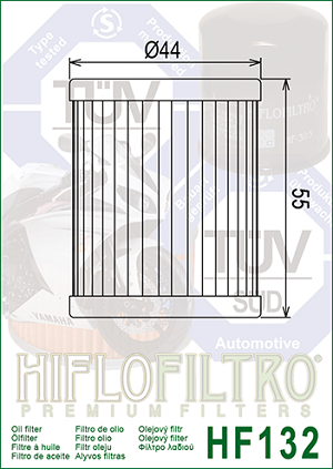  FILTRO ACEITE HF132