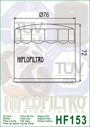 FILTRO ACEITE HF153