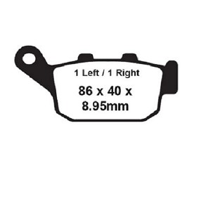 PASTILLA DE FRENO EBC FA496