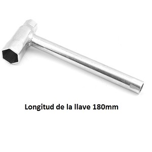 LLAVE DE BUJIAS DE  TRES BOCAS 21x13x11