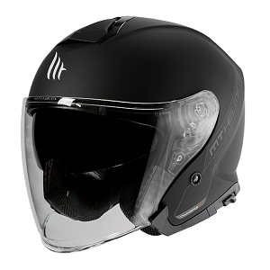 CASCO MT THUNDER 3 SV JET NEGRO MATE