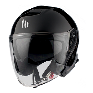 CASCO MT THUNDER 3 SV JET NEGRO BRILLO