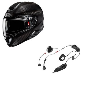CASCO HJC RPHA 91 CARBON + INTERCOM SMART 11B
