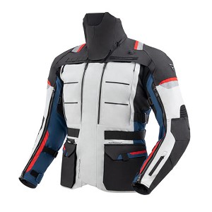 CHAQUETA REBELHORN CUBBY V AZUL, GRIS Y ROJO