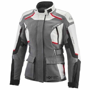CHAQUETA IXON MIDGARD LADY GRIS, NEGRA Y ROJA
