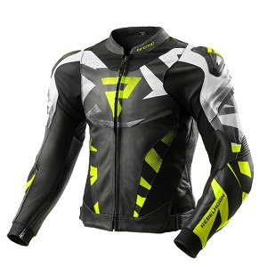 CHAQUETA REBELHORN INFERNO NEGRA, BLANCA Y FLUOR